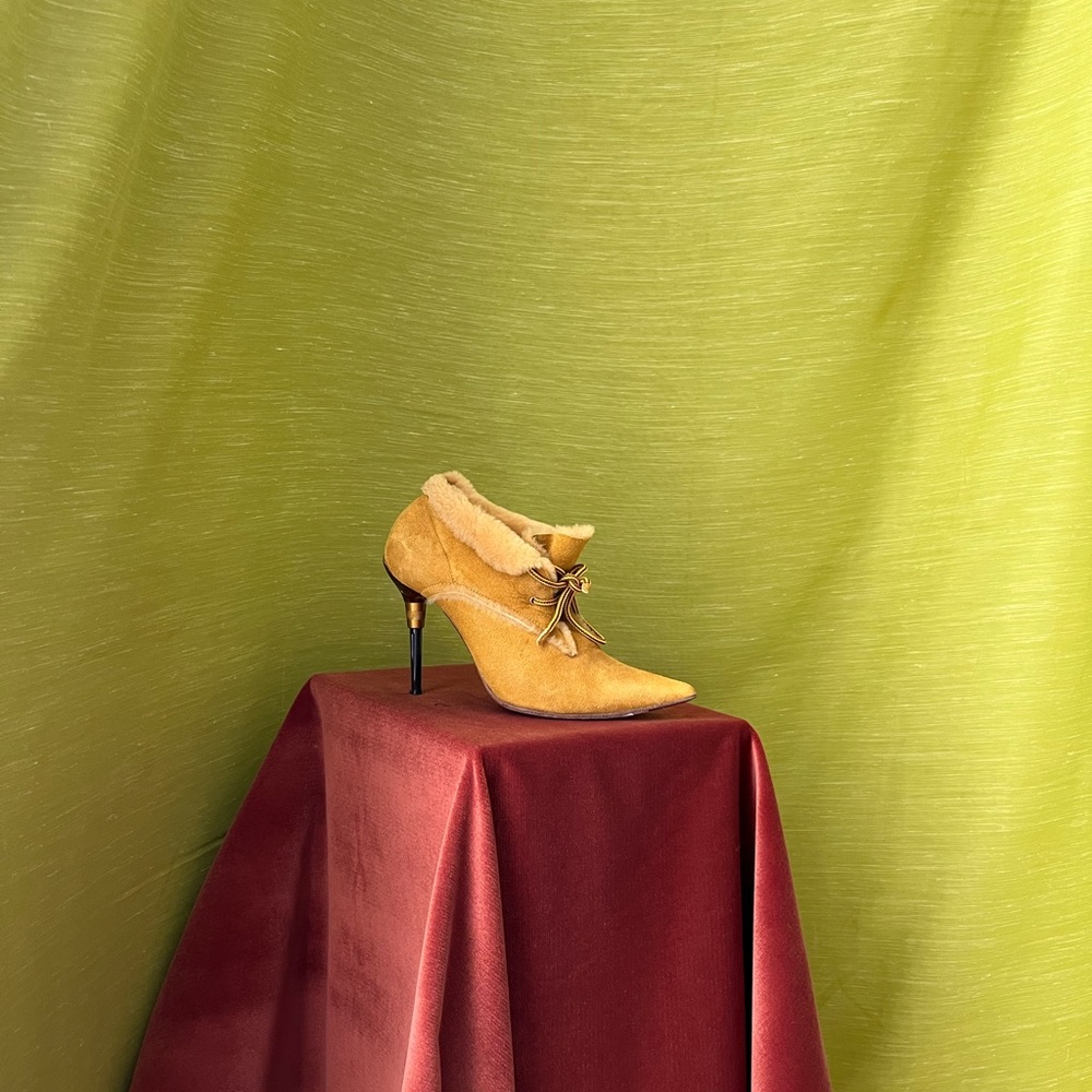 Casadei fur timberland ankle boots